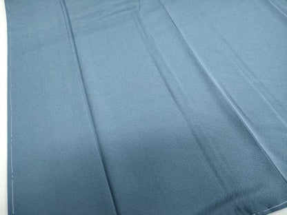 平和屋着物●上質な色無地　藍鼠色　ロング丈　正絹　逸品　未使用　DAAZ7981ud