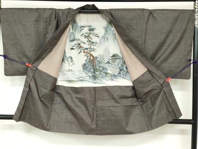 平和屋着物●男性　本場大島紬　アンサンブル　100亀甲　総詰め　正絹　逸品　DAAZ7992ud