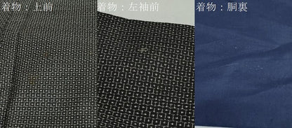 平和屋着物●男性　本場大島紬　アンサンブル　80亀甲　総詰め　正絹　逸品　DAAZ7994ud