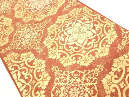 平和屋着物◎六通柄袋帯 京蒔絵 正倉院花文 金糸 正絹 逸品 DAAZ8187cd