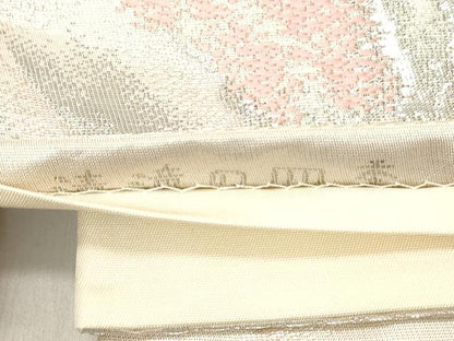 平和屋着物◎六通柄袋帯 風景文 プラチナ二重箔錦 正絹 逸品 DAAZ8217cd