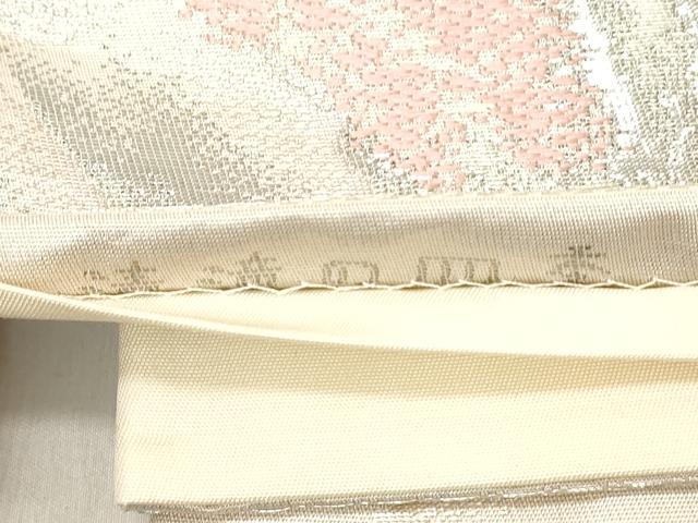 平和屋着物◎六通柄袋帯 風景文 プラチナ二重箔錦 正絹 逸品 DAAZ8217cd