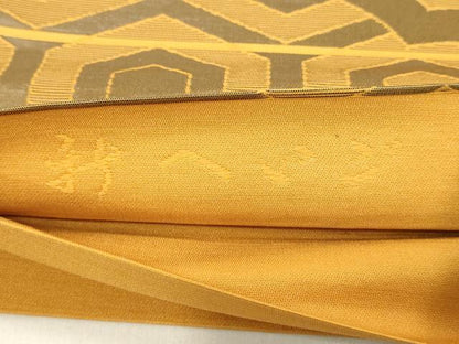 平和屋着物◎六通柄袋帯 雲取り吉祥文 証紙付き 正絹 逸品 DAAZ8248cd
