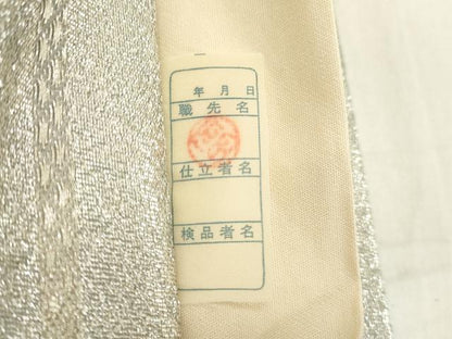平和屋着物◎六通柄袋帯　唐織　舞蝶文　金銀糸　正絹　逸品　DAAZ8390cd