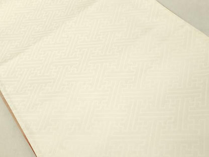 平和屋着物◎両面　六通柄袋帯　唐織　窓秋草文様　金糸　正絹　逸品　DAAZ8406cd