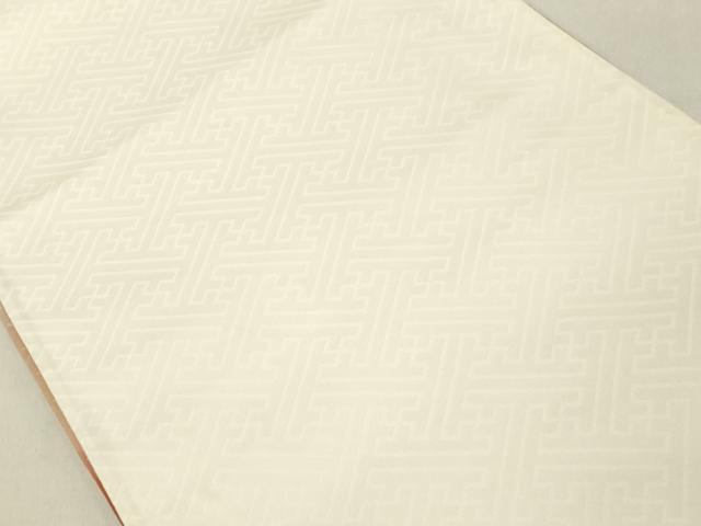 平和屋着物◎両面　六通柄袋帯　唐織　窓秋草文様　金糸　正絹　逸品　DAAZ8406cd