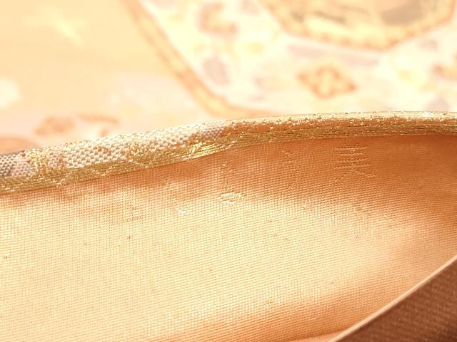 平和屋着物◎六通柄袋帯　九百錦　鳳凰花文　しよう美　金銀糸　正絹　逸品　DAAZ8702qa