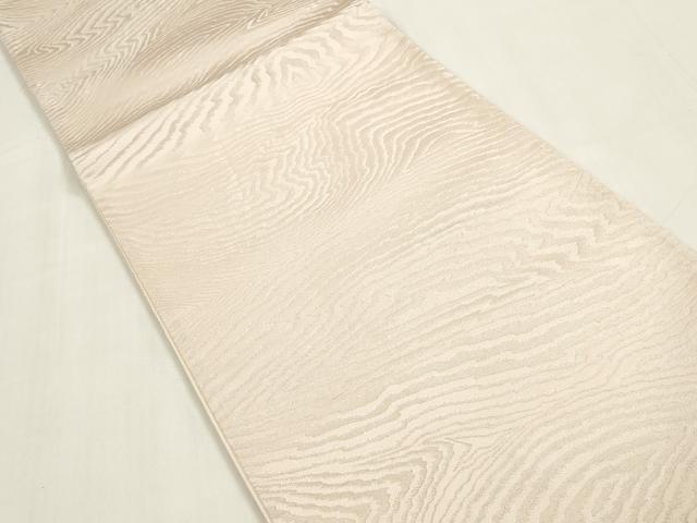 平和屋着物◎全通柄袋帯　木目文　正絹　逸品　DAAZ8716qa