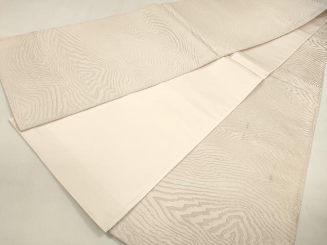 平和屋着物◎全通柄袋帯　木目文　正絹　逸品　DAAZ8716qa