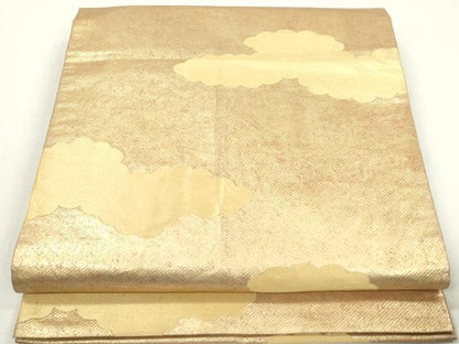 平和屋着物◎六通柄袋帯 雲文 金糸 引箔 正絹 逸品 DAAZ8781qa