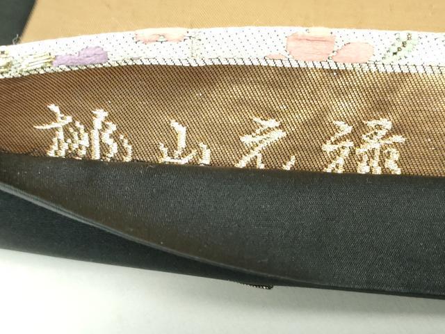 平和屋着物◎六通柄袋帯　唐織　桃山元禄　雪輪花文　金糸　正絹　逸品　DAAZ8918qa
