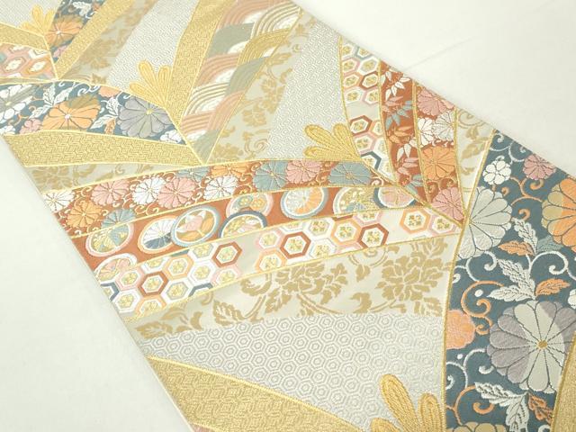 平和屋着物◎六通柄袋帯 唐織 吉祥唐草文 金銀糸 正絹 逸品