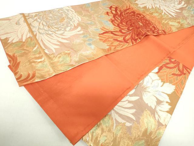 平和屋着物◎六通柄袋帯 唐織 乱菊 金銀糸 正絹 逸品 DAAZ8967qa