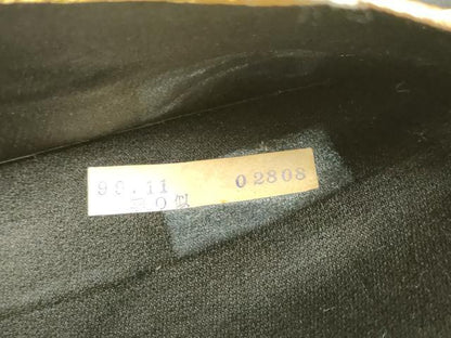 平和屋着物◎六通柄袋帯　唐織　更紗花文　黒地　金糸　正絹　逸品　DAAZ8986qa