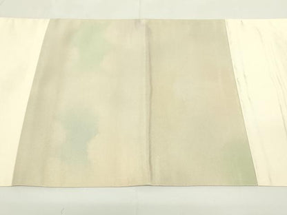 平和屋着物◎太鼓柄袋帯　霞文　引箔　正絹　逸品　DAAZ9012qp
