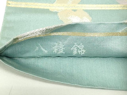 平和屋着物◎六通柄袋帯 亀甲花文 八桂錦 金銀糸 正絹 逸品 DAAZ9107qp