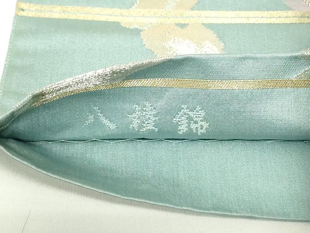 平和屋着物◎六通柄袋帯 亀甲花文 八桂錦 金銀糸 正絹 逸品 DAAZ9107qp