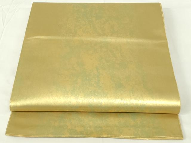 平和屋着物◎六通柄袋帯　霞文　陶漆箔　正絹　逸品　DAAZ9134qp
