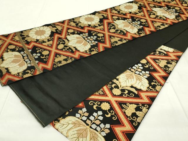 正絹 袋帯 六通柄 西陣まいづる はちす織 ゴージャス 極上 逸品 未使用品 正絹 袋帯 六通柄 西陣まいづる はちす織 ゴージャス 極上 逸品 未使用
