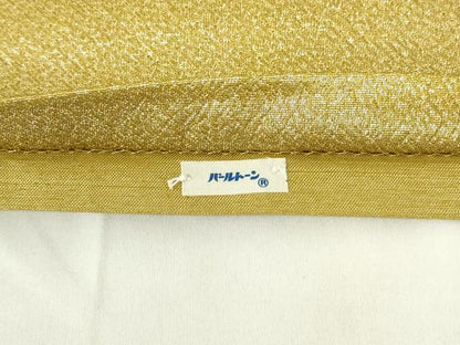 平和屋着物◎染師　故・山代谷隆　六通柄袋帯　色紙草花文　金銀彩　正絹　逸品　DAAZ9327qp