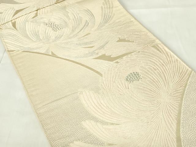平和屋着物◎六通柄袋帯　唐織　乱菊　金銀糸　正絹　逸品　DAAZ9408qp