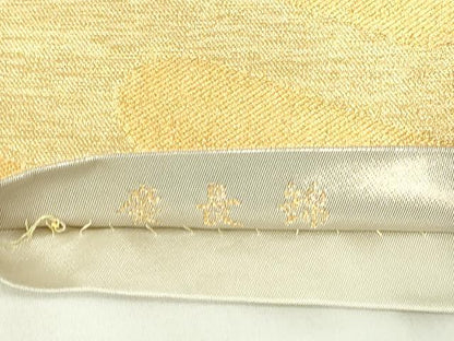 平和屋着物◎六通柄袋帯　慶長錦　王朝色紙文　金糸　正絹　逸品　DAAZ9503qp