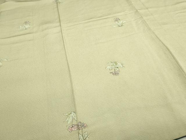 平和屋着物■上質な小紋　草花文　正絹　逸品　DAAZ9788sf