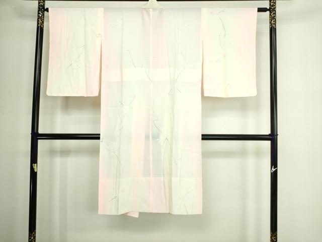 平和屋着物○長襦袢 無双仕立て 霞地紋 暈し染め 正絹 逸品 未使用