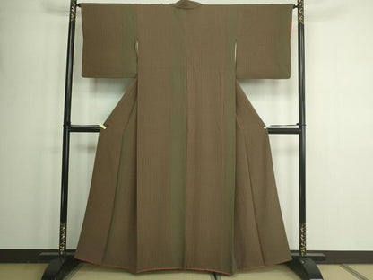 平和屋着物■上質な小紋　花間道　正絹　逸品　DAAZ9817sf