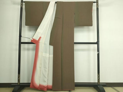 平和屋着物■上質な小紋　花間道　正絹　逸品　DAAZ9817sf