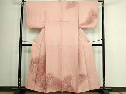 平和屋着物■訪問着　枝葉文　暈し染め　正絹　逸品　DAAZ9874sf