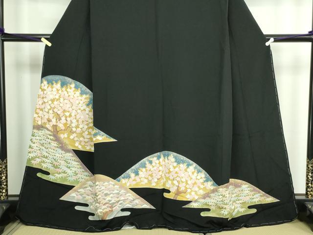 平和屋着物■豪華黒留袖　松竹梅　金彩　正絹　逸品　未使用　DAAZ9875sf