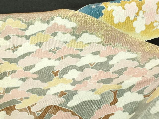 平和屋着物■豪華黒留袖　松竹梅　金彩　正絹　逸品　未使用　DAAZ9875sf