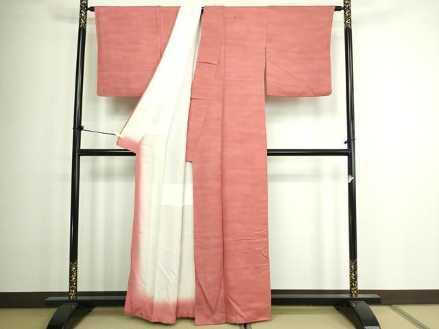 平和屋着物■上質な小紋　霞文　暈し染め　正絹　逸品　DAAZ9912sf