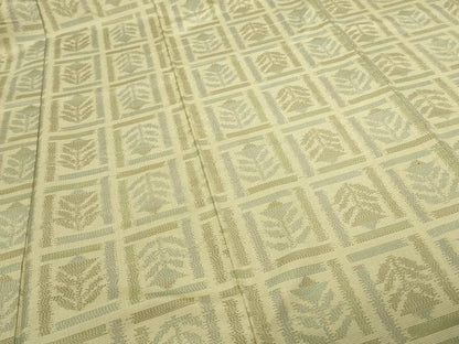 平和屋着物■上質な紬 草花文 正絹 逸品 DAAZ9922sf