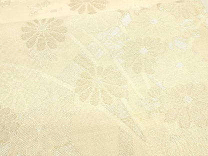 平和屋着物＊夏物 六通柄袋帯 籬草花文 金銀糸 正絹 逸品 DABA0002cm