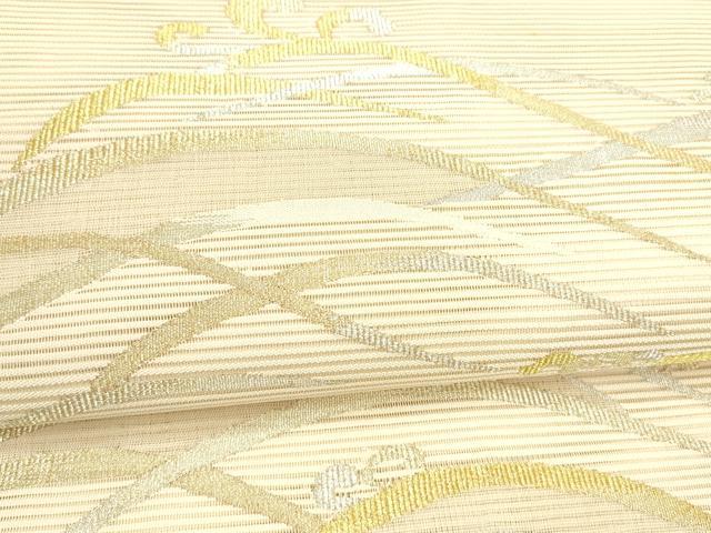 平和屋着物＊夏物 絽綴れ 太鼓柄袋帯 流水文 金銀糸 正絹 逸品 DABA0004cm