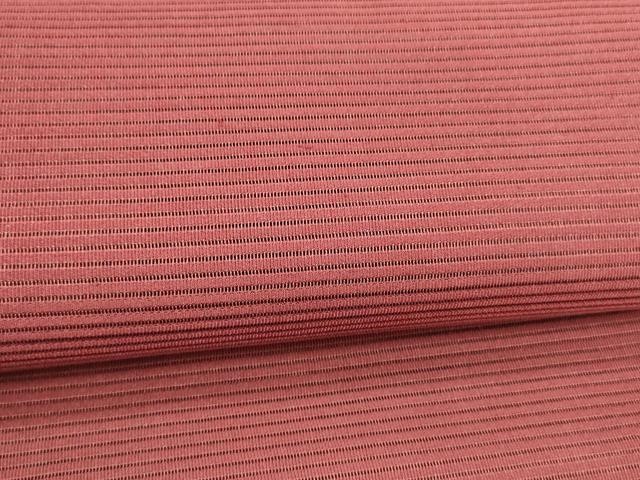 平和屋着物＊夏物 絽綴れ 八寸名古屋帯 真紅色 正絹 逸品 DABA0010cm