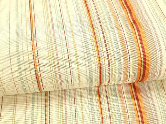 平和屋着物＊夏物 本場筑前博多織 八寸名古屋帯 間道 正絹 逸品 DABA0021cm