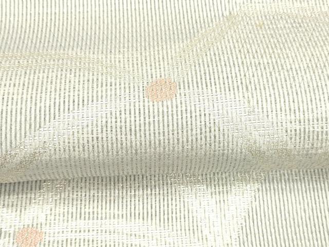 平和屋着物＊夏物 六通柄 京袋帯 抽象文様 銀糸 正絹 逸品 DABA0023cm