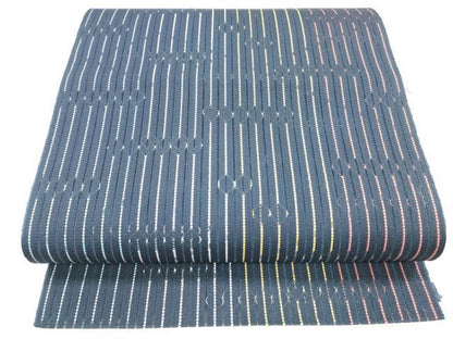 平和屋着物＊夏物 八寸名古屋帯 間道 正絹 逸品 DABA0025cm
