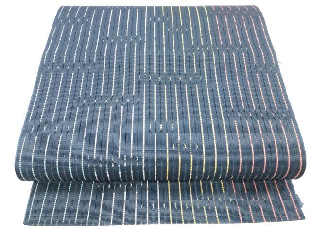 平和屋着物＊夏物 八寸名古屋帯 間道 正絹 逸品 DABA0025cm