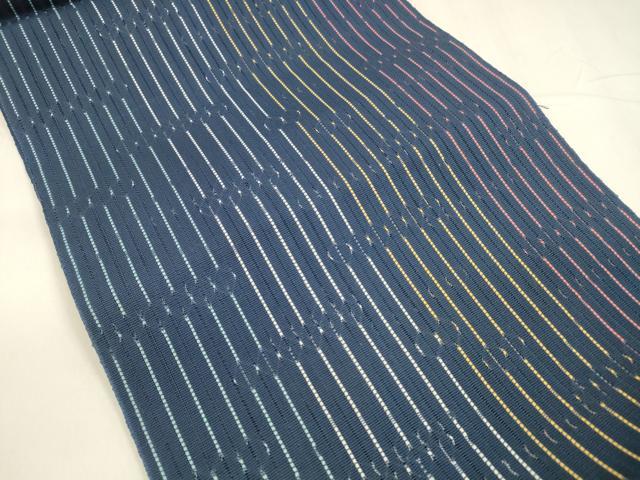 平和屋着物＊夏物 八寸名古屋帯 間道 正絹 逸品 DABA0025cm