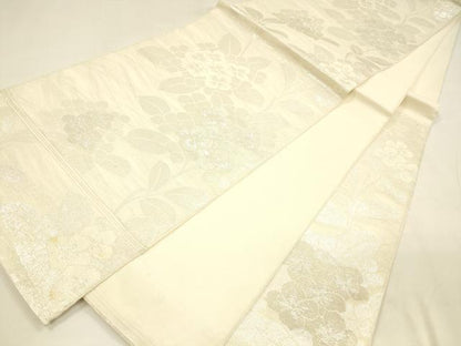 平和屋着物＊夏物 六通柄 本袋帯 紫陽花 銀糸 正絹 逸品 DABA0027cm