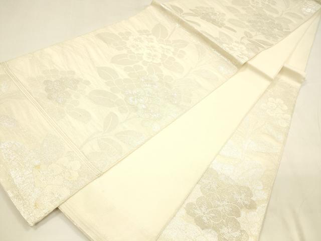 平和屋着物＊夏物 六通柄 本袋帯 紫陽花 銀糸 正絹 逸品 DABA0027cm
