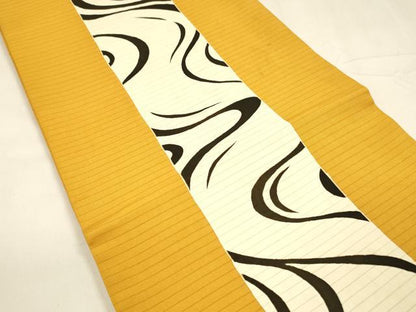 平和屋着物＊夏物 絽塩瀬 全通柄袋帯 流水文 正絹 逸品 DABA0031cm