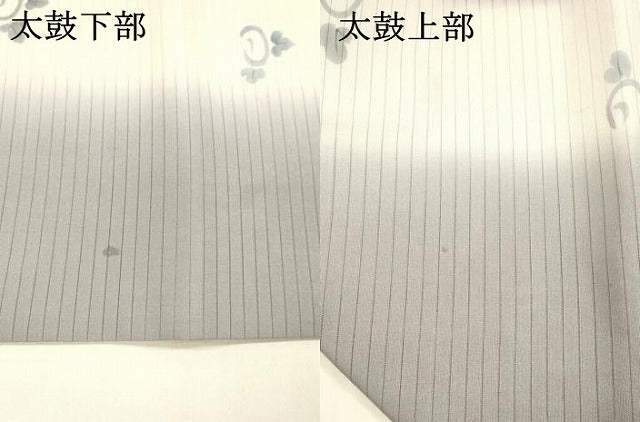 平和屋着物＊夏物 絽塩瀬 九寸名古屋帯 草花文 正絹 逸品 DABA0042cm