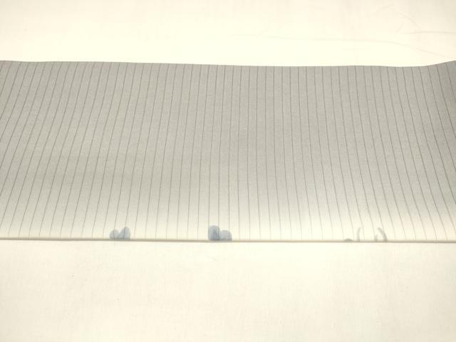 平和屋着物＊夏物 絽塩瀬 九寸名古屋帯 草花文 正絹 逸品 DABA0042cm
