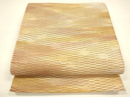 平和屋着物＊夏物 八寸名古屋帯 霞文 正絹 逸品 DABA0044cm