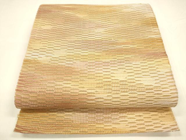 平和屋着物＊夏物 八寸名古屋帯 霞文 正絹 逸品 DABA0044cm